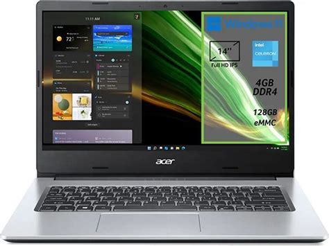 Acer Aspire 1 A114 33 C7wb Pc Portatile Notebook Processore Intel