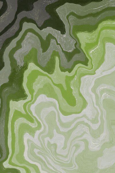 Marble Pattern In Lush Shades Of Lime Green Sage Green And Gray