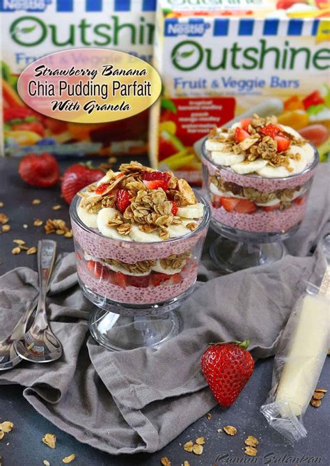 Strawberry And Banana Chia Pudding Parfait Runnin Srilankan