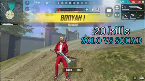 Solo Vs Squad Challenge In Free Fire Solo Vs Squad Gameplay Youtube