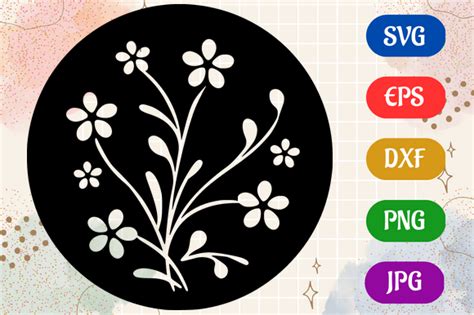 Floral | Silhouette SVG EPS DXF Vector Graphic by Creative Oasis ...