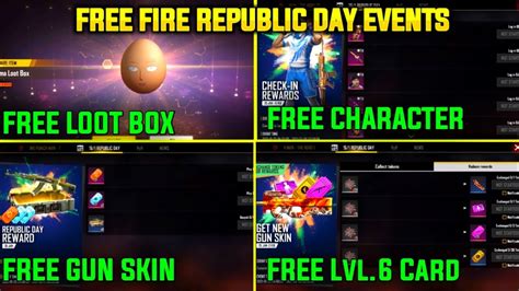 FREE FIRE REPUBLIC DAY EVENTS FULL DETAILS IN TAMIL FREE CHARACTER