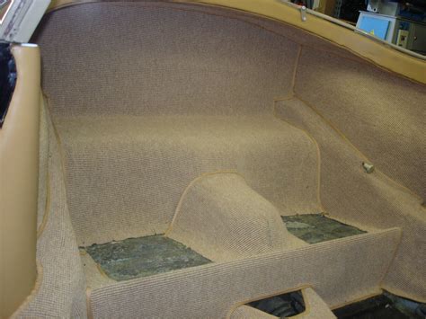 PORSCHE 356 ROADSTER ORIGINAL GERMAN SQUARE WEAVE CARPET KIT IN TAN