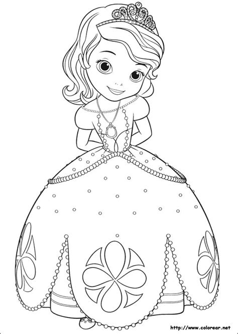 Dibujos Para Colorear De La Princesa Sofia