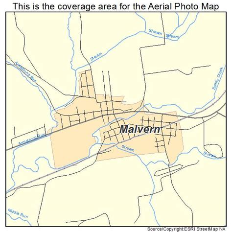 Aerial Photography Map of Malvern, OH Ohio