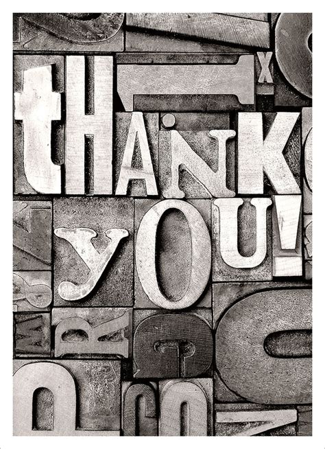 Avanti Press Thank You In Metal Letter Blocks Thank You Card Daisy