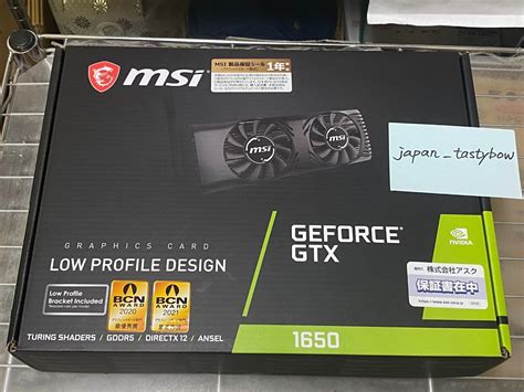 MSI GeForce GTX 1650 4GT LP Graphics Board Low Profile Space