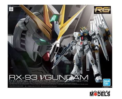 GUNDAM RG 32 RX 93 NU V GUNDAM Mobile Suit Bandai Model Kit 1 144 New