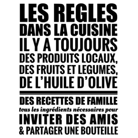 Stickers Règles Cuisine Stickers Malin