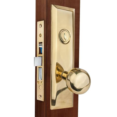 Taco Ml Series Bright Brass Grade Entry Atrium Mortise Lock With