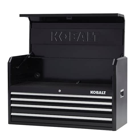 Kobalt 2000 Series 41-in W x 24.5-in H 4-Drawer Steel Tool Chest (Black ...