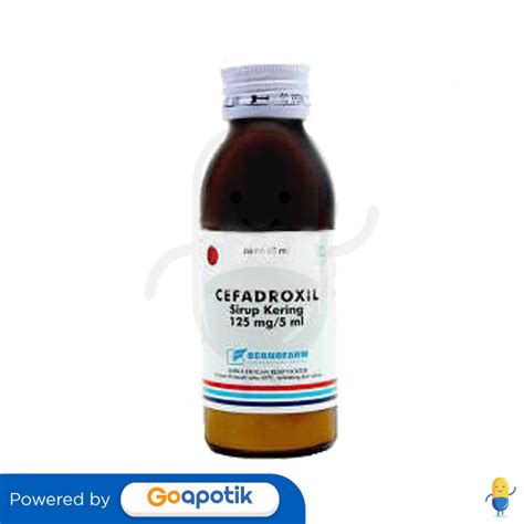 Cefadroxil Bernofarm 125 Mg5 Ml Dry Syrup 60 Ml Kegunaan Efek