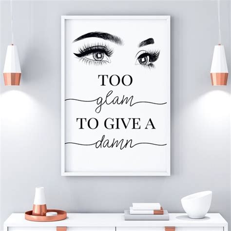 Eyelash Extensions Poster Eyelashes Print Esthetician Decor Etsy