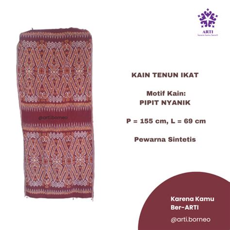 Jual Kain Tenun Ikat III Kab Sintang ARTI BORNEO Tokopedia