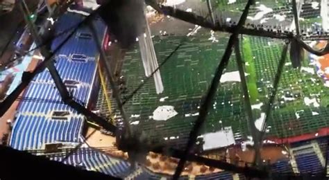 Videos Horrifying Footage Shows The Catastrophic Damage To Tampa Bay Rays Tropicana Field