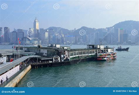 Tsim Sha Tsui Star Ferry Pier Hong Kong Editorial Stock Image Image