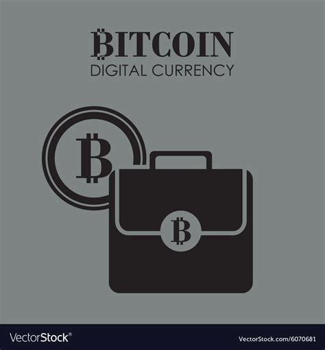 Bitcoin design Royalty Free Vector Image - VectorStock