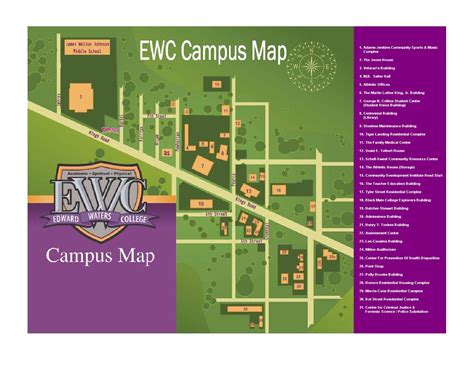 ISSUU - EWC Campus Map 2013 by Edward Waters College