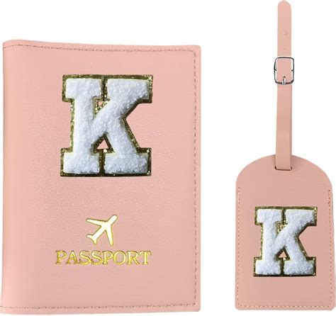 Amazon COSHAYSOO Initial Passport Cover Holder And Luggage Tag