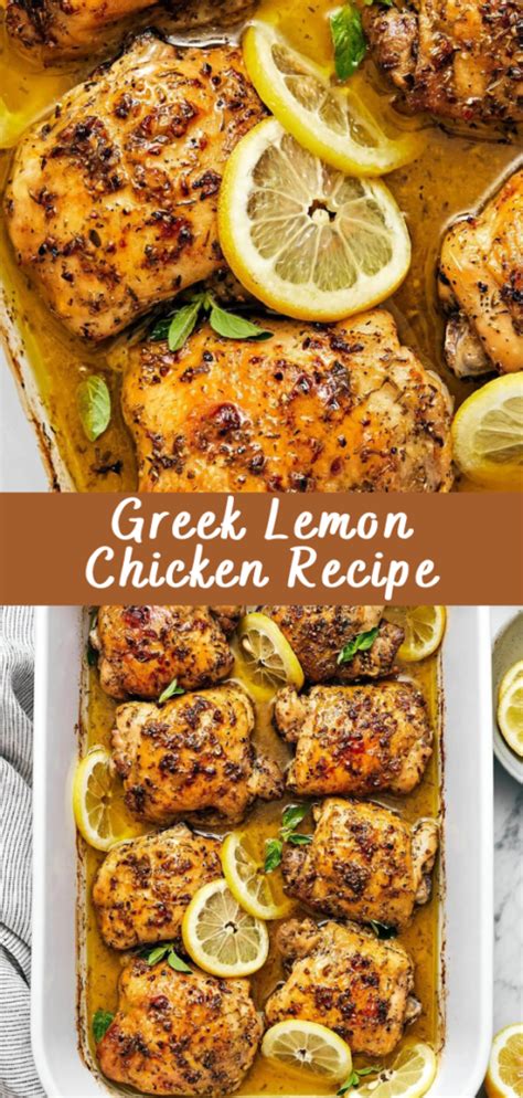 Greek Lemon Chicken Recipe Cheff Recipes