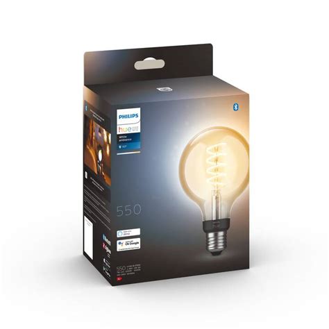 PHILIPS HUE LED Birne White Ambiance Filament E27 Bluetooth 7 W