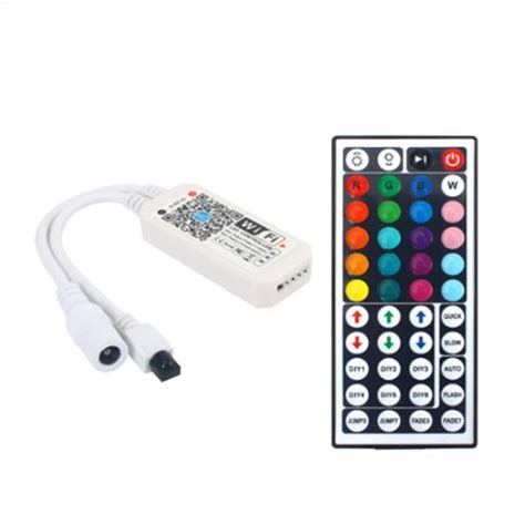 Controlador LED RGB Wifi Con 44 Teclas Control Remoto Por Infrarrojos