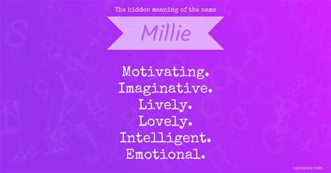 The hidden meaning of the name Millie | Namious