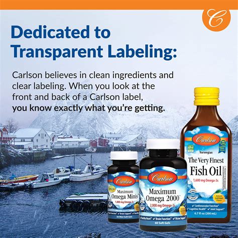 Buy Carlson - Cod Liver Oil, 1100 mg Omega-3s + A & D3, Wild-Caught ...