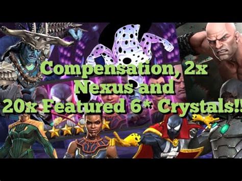 Mcoc Compensation X Nexus And X Featured Crystal Opening