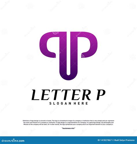 Letter P Logo Design Concept Initial P Logo Design Template Vector