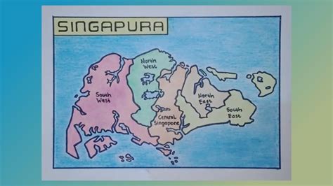 Cara Menggambar Peta Negara Singapura Gambar Peta Wilayah Singapura