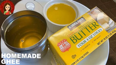 HOMEMADE GHEE FROM BUTTER HOW TO MAKE GHEE HOME MADE GHEE