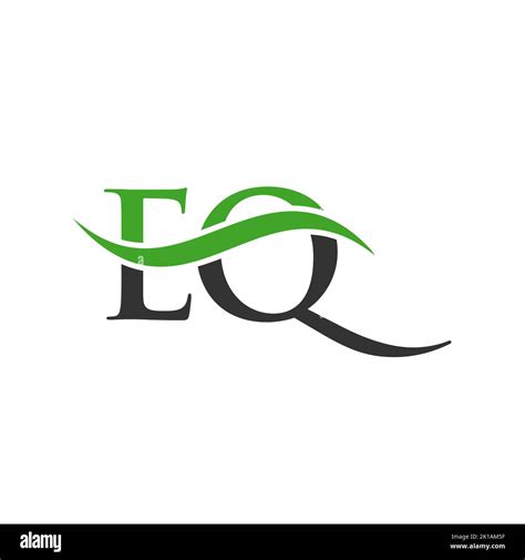 Eq Combine Letter Logo Vector Template Letter Eq Logo Design Modern