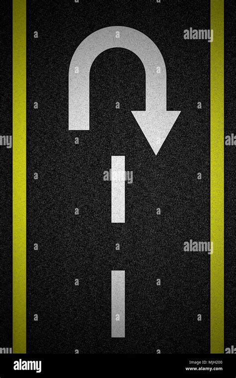 Arrow sign as road Stock Photo - Alamy