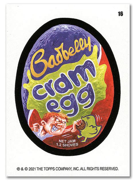 Wacky Packages Monthly Series April 2021 Sticker 16 Cram Egg