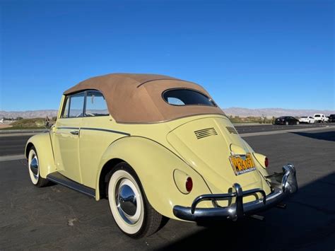 1960 Volkswagen Beetle Convertible Karmann Stock VW48 For Sale Near