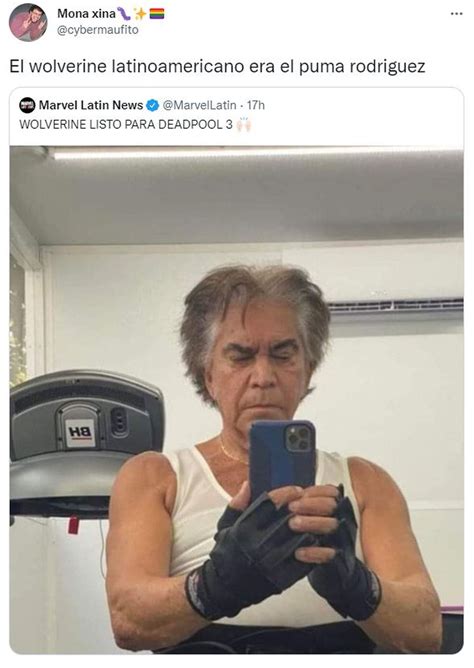 La foto de El Puma Rodríguez como Wolverine que se volvió viral
