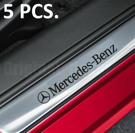 For Mercedes Benz Doorstep Premium Stickers Decal Emblem Logo Etsy