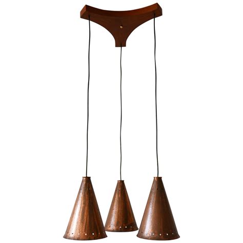 Exceptional Mid Century Modern Pendant Lamp by Bünte and Remmler 1950s