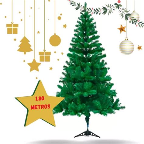 Árvore De Natal Cheia Decorada Nevada Verde 1 8m 320 Galhos Frete grátis