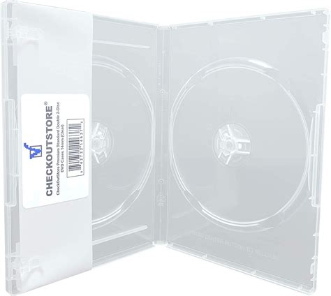 6 Checkoutstore Premium Standard Double 2 Disc Dvd Cases 14mm Clear