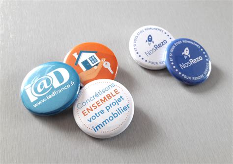 Cr Ation Impression De Badges Personnalis S Cimajine Communication