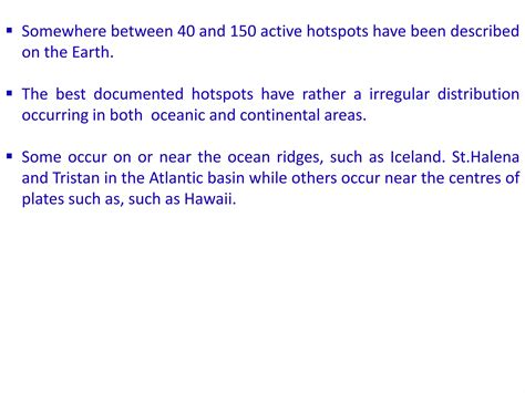 Hotspots and Mantle plumes | PPT