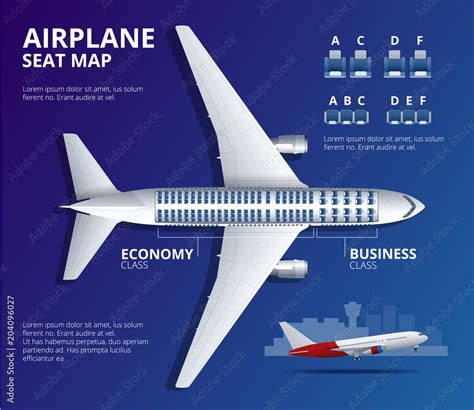 Chart airplane seat, plan, of aircraft passenger. Aircraft seats plan ...