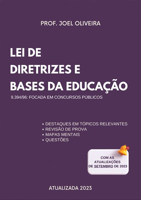 Livro Digital Ldb Com Todas As Atualizações De 2023 Aula 01 Lei