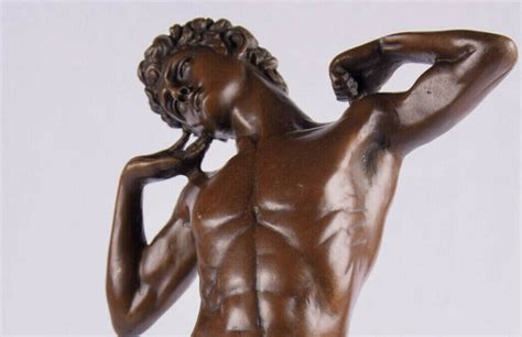 Bronze Statue Naked Man Erotic Scene Nude Man Bronze Etsy