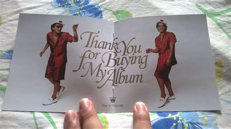 Unboxing Cd Bruno Mars 24k Magic Youtube