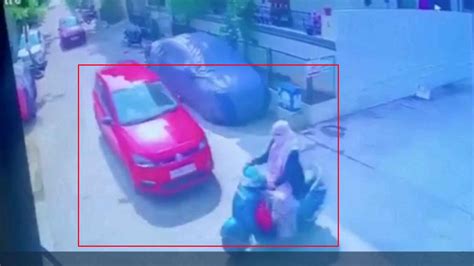 On Cam Speeding Car Rams Into Two Wheeler In Hyderabad City Times