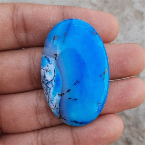 Ultimative natürliche Dendriten Opal ovale Form Cabochon lose Etsy de