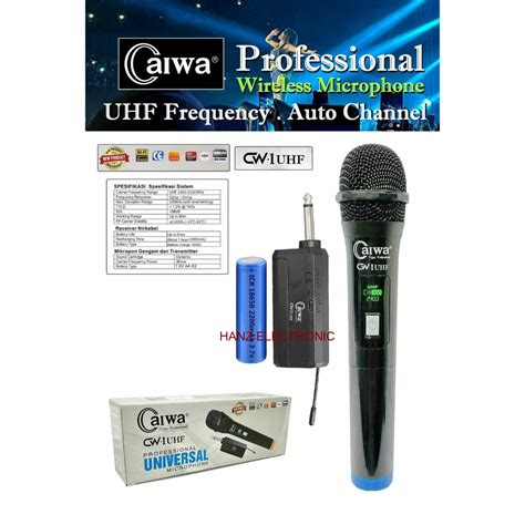 Jual Mic Wireless Gagang Display Digital Caiwa Frekuensi Uhf Auto